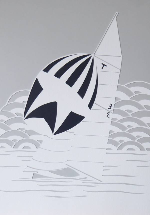 - a , Paper Sculpture by Debs Martin, measuring 39 x 29 cm (H x W) framed at 58 x 48 cm £195